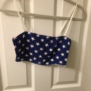 American flag bandeau top. Size small
